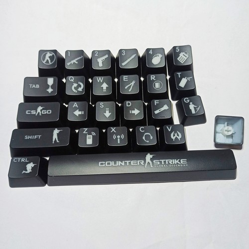 26 Keys ABS Shot Backlit Keycap Chicken Game Keycap for Mechanical Keyboard - Picture 1 of 5