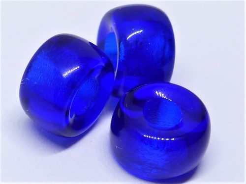 9(mm) LARGE HOLE EUROPEAN STYLE CZECH GLASS PONY CROW SPACER ROUND BEADS - Picture 34 of 76