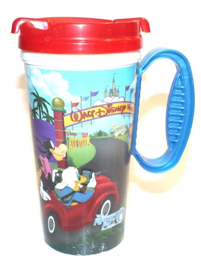 Disney Resorts Refillable Mug Travel Cup Walt Disney World Mickey Mouse Blue - Picture 24 of 24