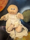 Vintage Cabbage Patch Kid Preemie Doll 1978 1982 Baby Bald No Hair Blue Eyes