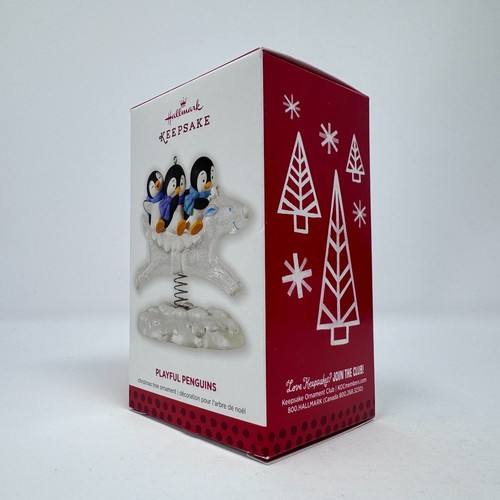 Hallmark 2013 Playful Penguins Penguin Pals Keepsake Ornament ARTIST SIGNED MIB - Picture 9 of 12