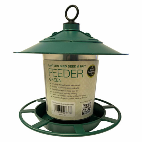 Garland Hanging Lantern Bird Seed & Nut Feeder Wild Bird Plastic Feeder 3 Colour - Picture 6 of 18