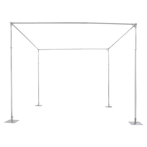 Kit de soporte de telón de fondo de 4 postes escuela eventos mercados boda fiesta decoración 3x3x3m EE. UU. - Imagen 7 de 21
