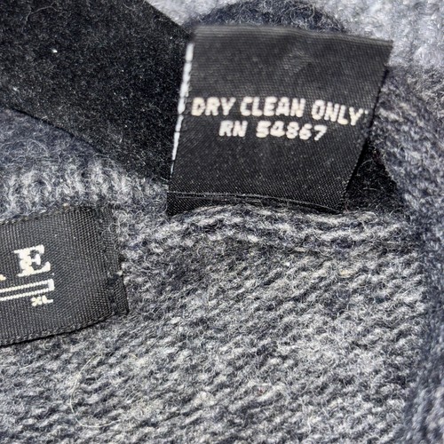 Vintage Structure Men’s XL Gray Lambswool Rabbit Hair Henley Sweater - Picture 5 of 13