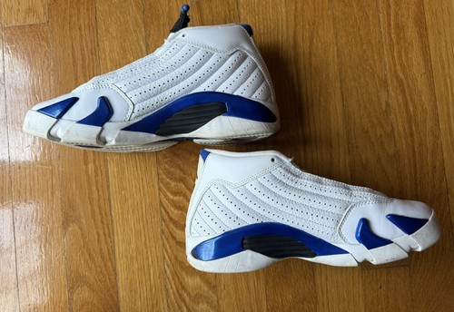Nike Air Jordan 14 Retro GS Hyper Royal- 487524-104 Sz 4.5Y Good Condition - Picture 4 of 7