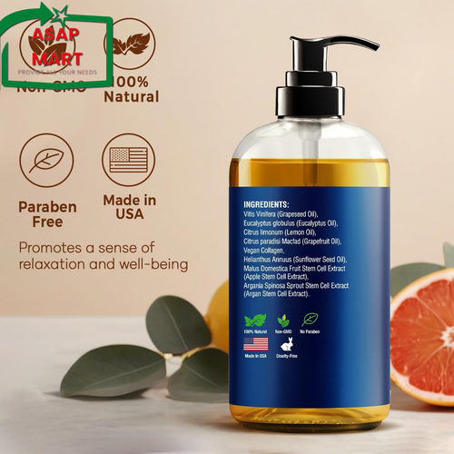 Anti-Cellulite Massage Oil for Massage Therapy 8 Fl Oz - Vegan Collagen Oil for - Picture 5 of 12