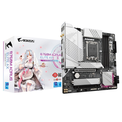 Gigabyte B760M AORUS ELITE AX D5 lga1700 motherboard Support intel core i7-13700 - Picture 2 of 6