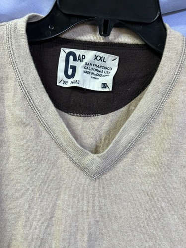 GAP No.54023  Sweater Beige Long Sleeve Size XXL SweatShirt - Picture 3 of 3