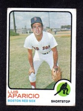 1973 Topps #165 Luis Aparicio Boston Red Sox HOF Card VG+