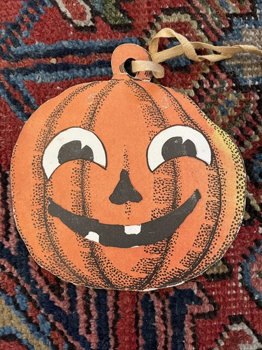 Vintage 1920s Beistle Halloween Johnny Pumpkin Head Lot Jack O Lantern Ephemera - Picture 2 of 7