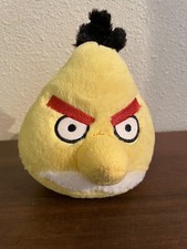 2010 Commonwealth Yellow Angry Bird plush Chuck 5" tall no sound free shipping