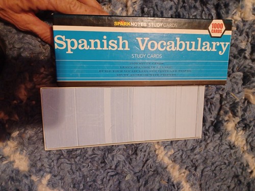 Spark Notes Spanish Vocabulary 1000 Study Cards Tests Travel Tutor Homeschool - Picture 4 of 4