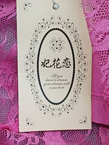 Sconosciuto abito asimmetrico F&F XL rosa caldo pizzo senza maniche volant fazzoletto - Foto 7 di 11