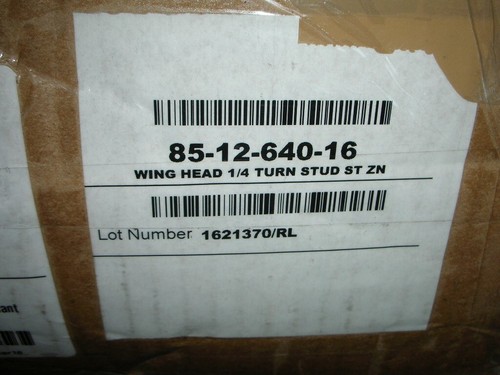 SouthCo 85-12-640-16 DZUS Lion Quarter-Turn Wing Fastener Lg Sz. Stud Lgth .900" - Picture 7 of 11