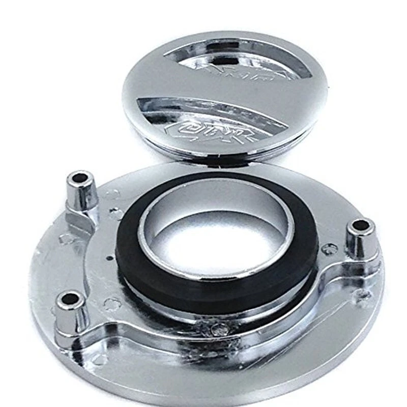 Tapa de gasolina de tanque de combustible cromada sin llave nueva para Honda CBR 600 F2 F3 F4 F4i 91-06 Foto 3 de 4