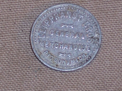  Vintage Leipprandt Bros.10c Trade Token, Pigeon, Michigan - Picture 1 of 2