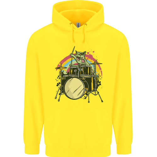 Zombie Cat Drummer Childrens Kids Hoodie - Picture 15 of 39