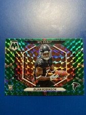 2023 Panini Mosaic Bijan Robinson Green Prizm NFL Debut ND-9 Rookie Falcons RC