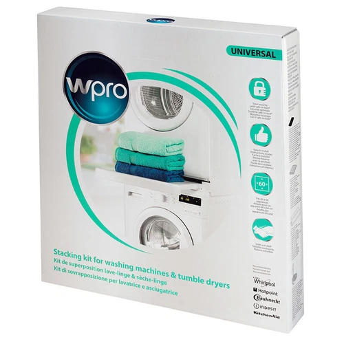 WPRO SKS101 UNIVERSAL STACKING KIT FOR WASHING MACHINES & TUMBLE DRYER 60 x 60cm