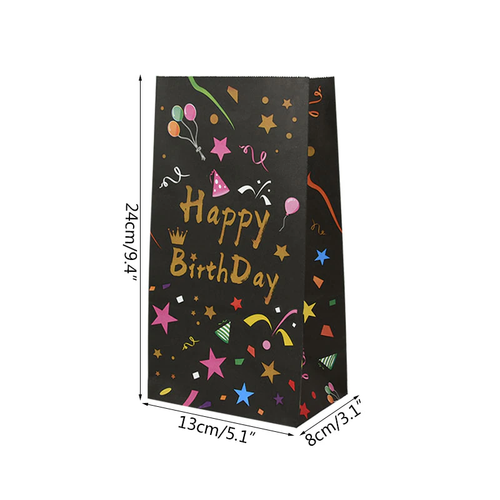 10pcs Happy Birthday Kraft Paper Candy / Cookies Bags - Kid's Birthday Party NEW - Bild 7 von 18