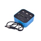 USB Hub USB2.0 mit 480Mbps Kartenleser 3 Port USB Splitter für MS M2 SD TF