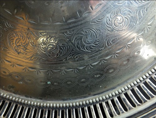 Antique Victorian Silver Plated Wine Tray Atkins Brothers Sheffield. - Picture 5 of 6
