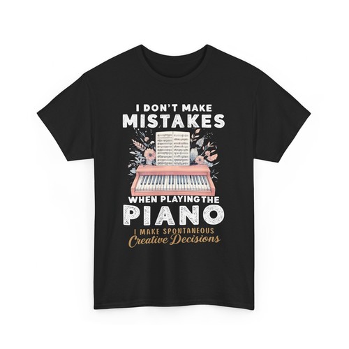 Camiseta I Don't Make Mistakes When Playing The Piano - Camiseta de pianista con teclado - Imagen 4 de 53