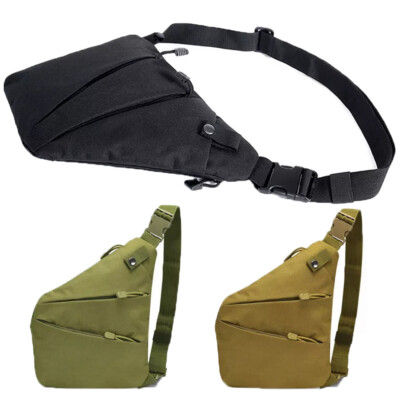 #ad Tactical Sling Bag for Men Crossbody Waterproof Shoulder Cell Phone Chest Bag