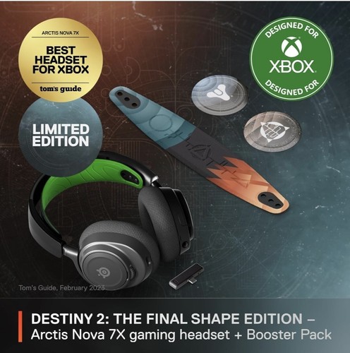 🔥 SteelSeries Arctis Nova 7X Destiny 2 Paquete Auriculares Inalámbricos para Juegos ¡SELLADOS! - Imagen 2 de 9