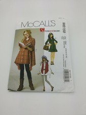  McCALL'S M6159 - GIRLS OVERSIZED SHIRT - LEGGINGS - DRESS & VEST PATTERN 7-14