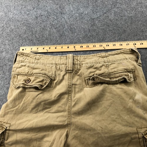 Hollister Shorts Mens 33 Beige Cargo Pockets Outdoors Hiking 11" Inseam * - Picture 16 of 22