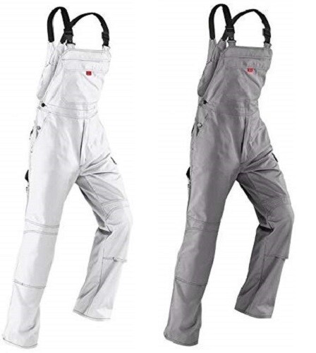 Salopette Kübler pantalon de travail blanc gris moyen - Photo 1 sur 4