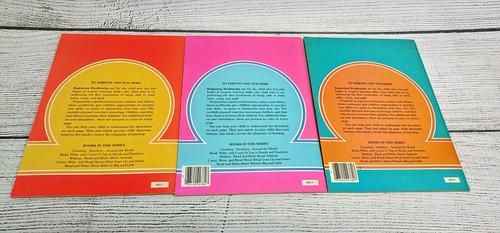 Vintage Merrigold Press Pre-School Coloring/Activity Books Lot of 3 - UNUSED - Imagen 2 de 3
