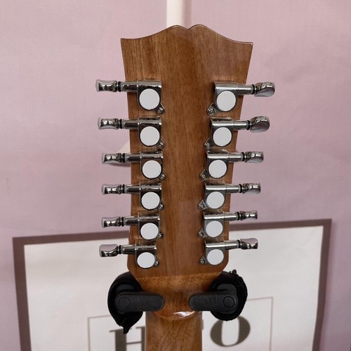 Jumbo Korpus 43" 12 Saiten Akustikgitarre E-Gitarre massive Fichtendecke J-200 301 - Bild 8 von 8