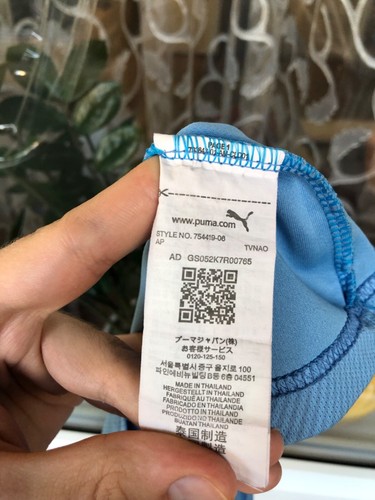 Camiseta de fútbol local FC Manchester City Puma 2019/2020 azul talla XL - Imagen 12 de 17