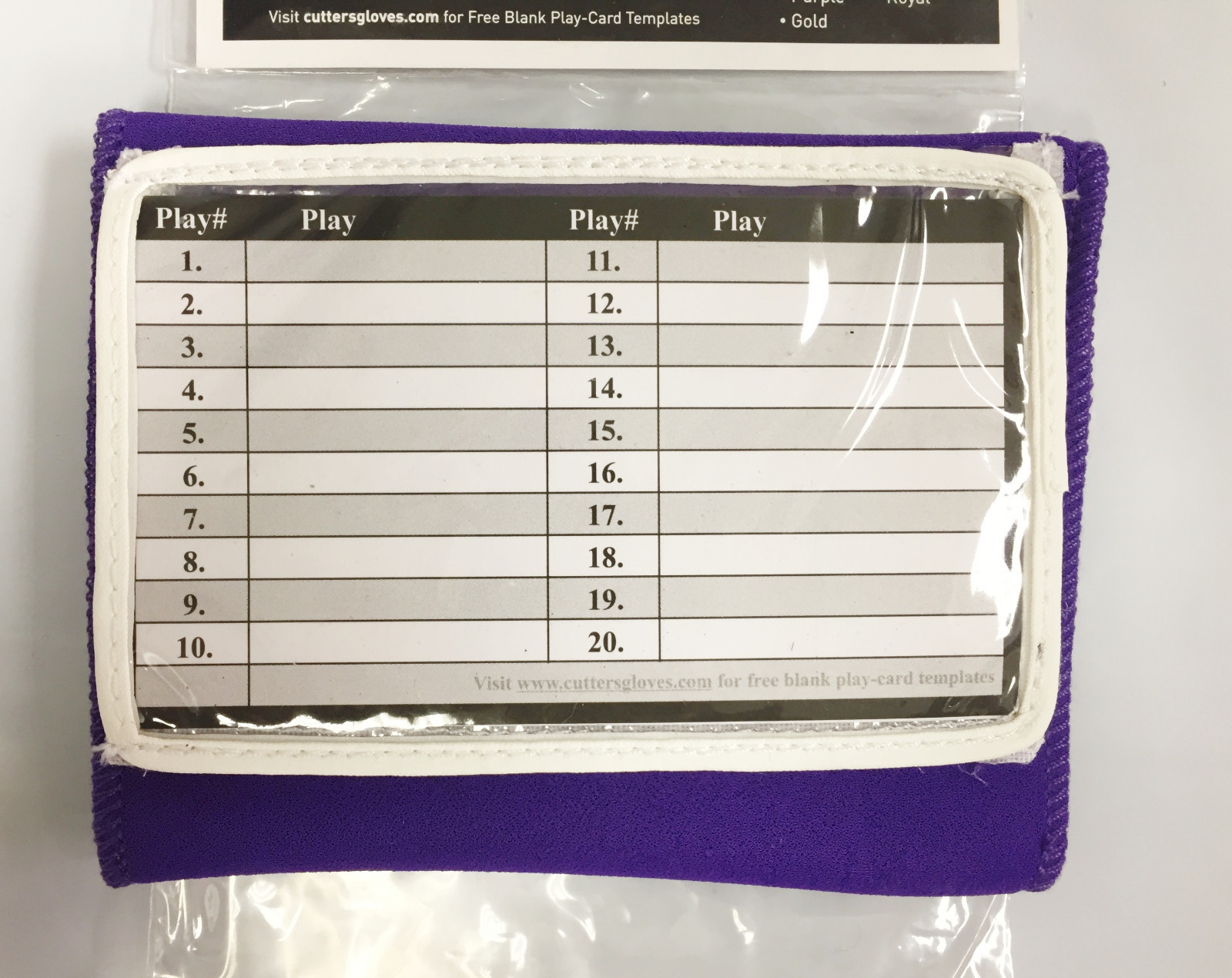 Cutters Football Adult TriplePlaymaker Wrist Coach Wristband, 0197 NEW