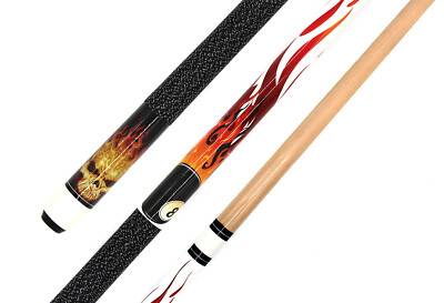 Billardqueue Pool Billard Queue Cue Kö Fire Ball, weiß, 146 cm, 19-20 oz