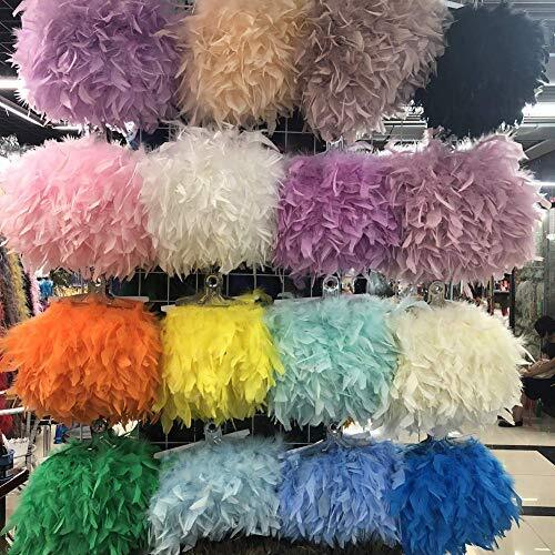 Turkey Feathers Trim Fringe for Party Wedding Dress Sewing Crafts Costumes - Picture 4 of 7