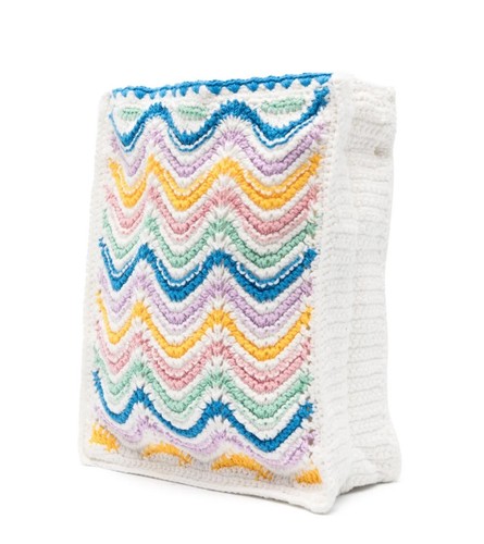 BOLSO BANDOLERA CASABLANCA GRADIENTE ONDA CROCHET BOLSO DE MANO APF24BAG106 - Imagen 2 de 5