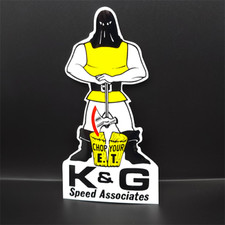 K & G SPEED ASSOCIATES Vintage Style DECAL, Vinyl car STICKER, racing, hot rod