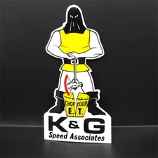 K & G SPEED ASSOCIATES Vintage Style DECAL, Vinyl car STICKER, racing, hot rod