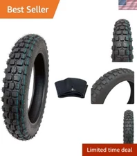 Dirt Bike Knobby Tire & Tube Combo – 330 lbs Load Capacity for Extreme Trails