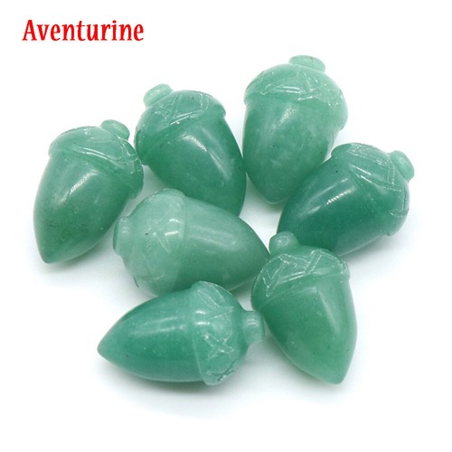 Natural Crystal Quartz Hazelnut Acorn Mini Ornament Stone Healing Christmas - Picture 13 of 25