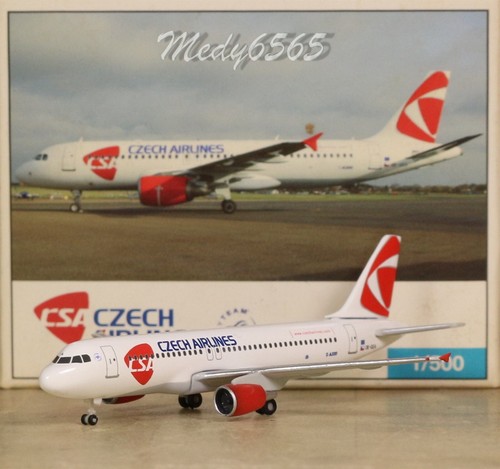 Herpa Wings CSA Czech Airlines A320 (NG) "VERY RARE" 1/500 - Picture 2 of 3