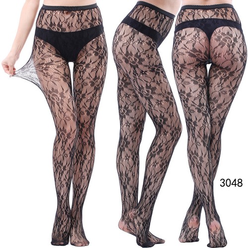 Women Fishnet Thigh-High Stockings Sexy Tights Sheer Hollow Pantyhose Hosiery - Picture 64 of 64