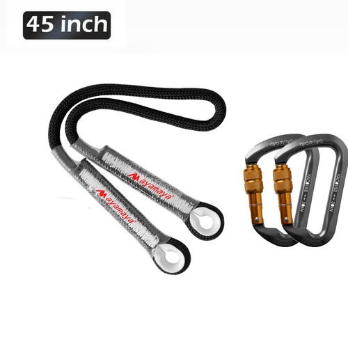 30KN Climbing Carabiner Prusik Locking Safety Rescue Loop Rope Eye-to-eye Cord - Picture 43 of 44