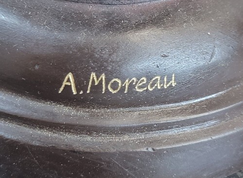 Signed Moreau Valentine Cupid Eros Art Sculpture Statue Bronze Decor Gift Satue - 第 10/10 張圖片