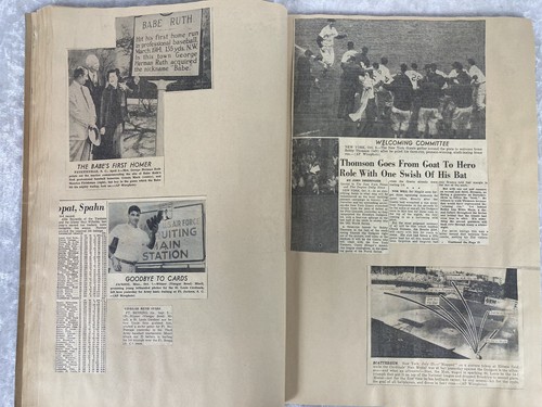 Altes Sport Sammelalbum Baseball Football Babe Ruth Yankees Notre Dame 40er 50er - Bild 12 von 20