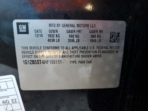 Speedometer Cluster MPH 1 Color Graphic Display Fits 17-18 MALIBU 1514894 - Picture 5 of 12