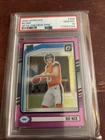 2024 Panini Donruss - Rated Rookie Bo Nix #369 Optic Preview Pink Prizm (RC)